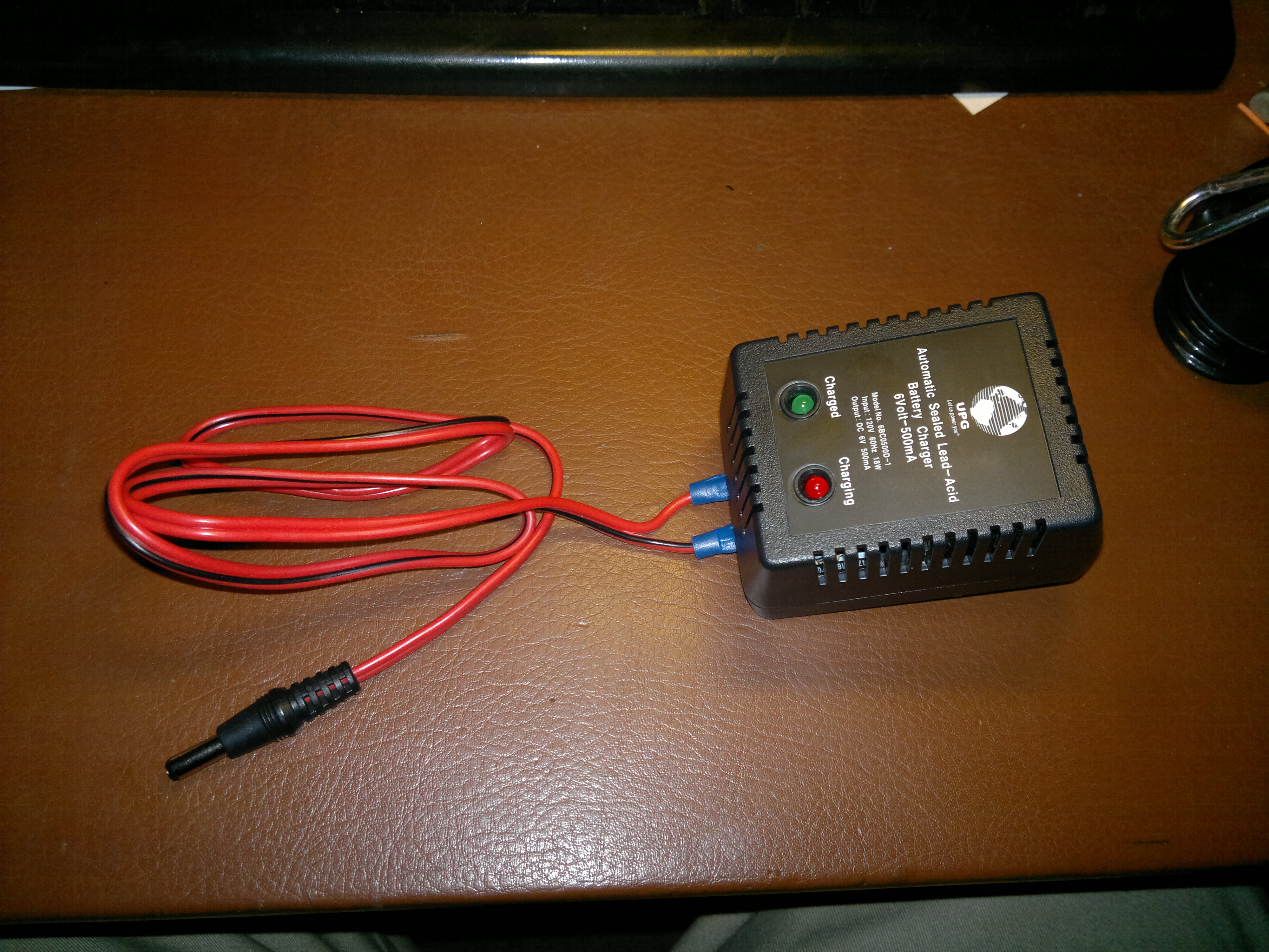 6V 500mA Sealed Lead Acid Battery Charger Dual Stage Regulated