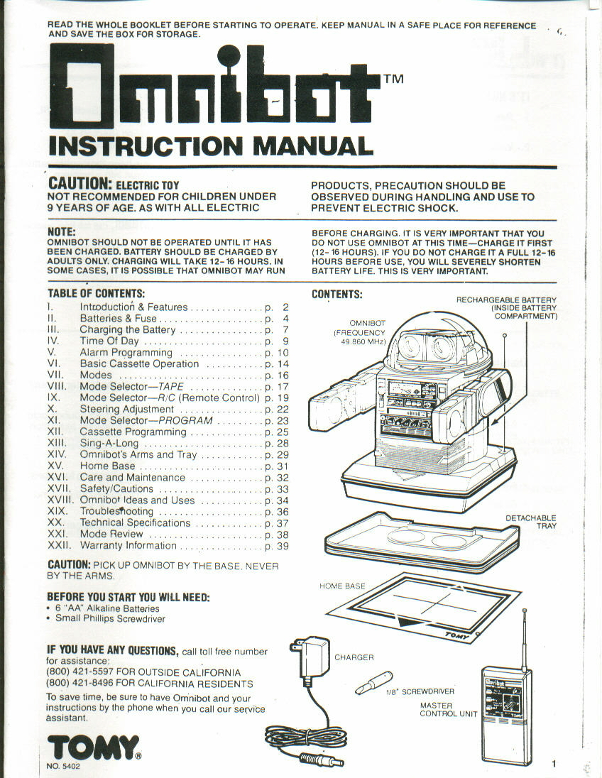 Omnibot Manual - Paper