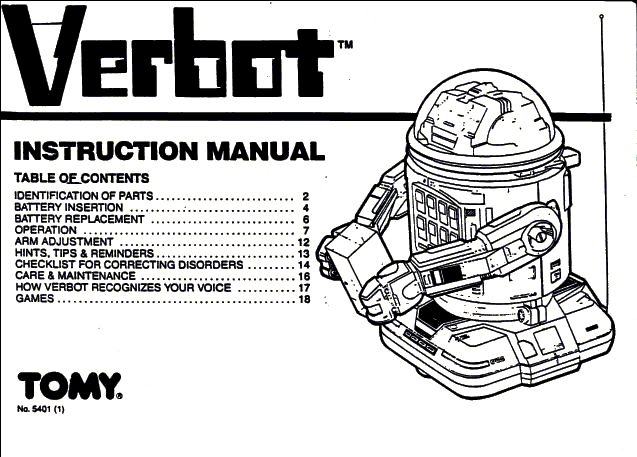 Verbot Operators Manual